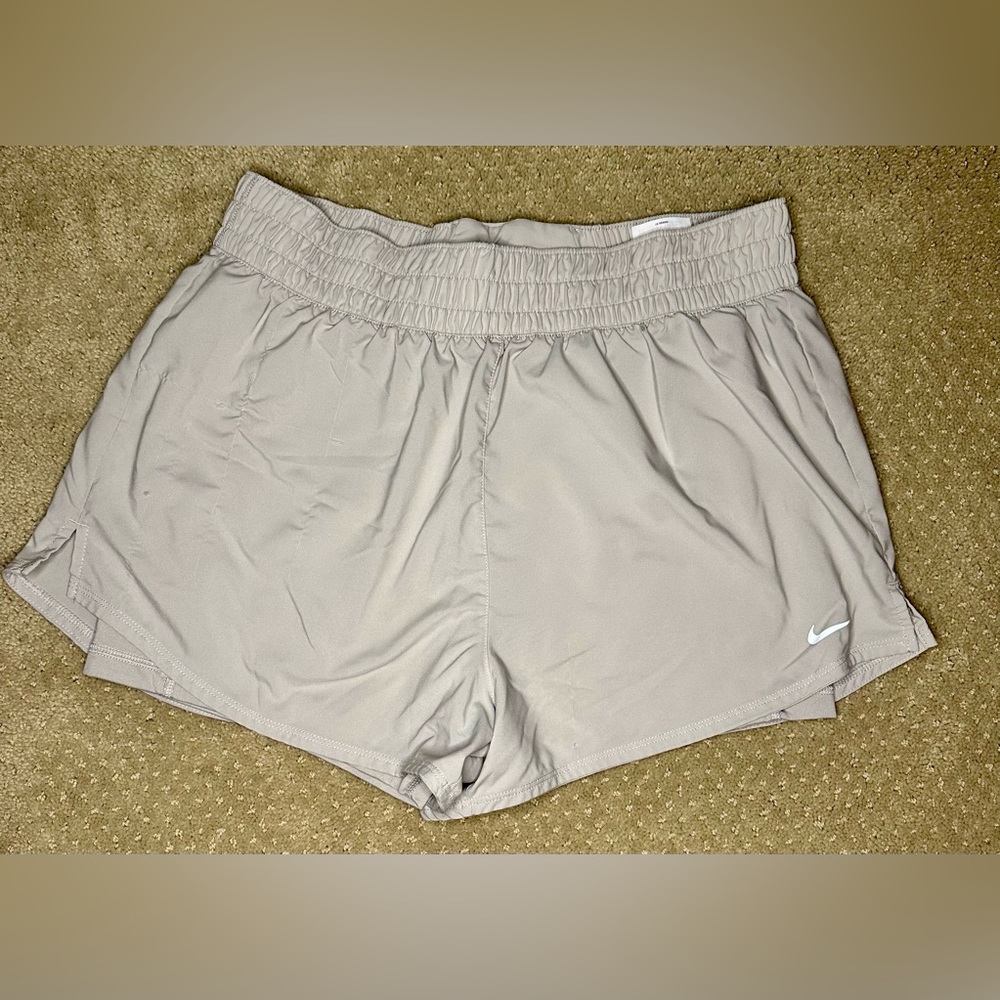 Nike Women's Tan Athletic Shorts